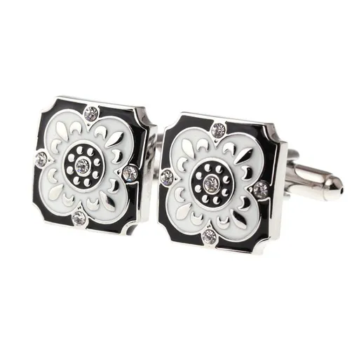 Cufflinks 1 Pairs Of Square Carved Men'S Cufflinks Shirt Business Cuffs Men'S Shirt Cufflinks Square Vintage Carved Cuff French