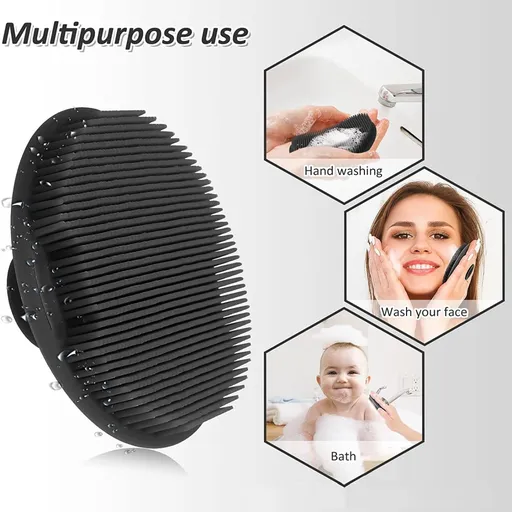 Silicone Scrubber, Facial Cleansing, Exfoliating Brush, Face Washing Brush, Multi-Functional Bath Brush