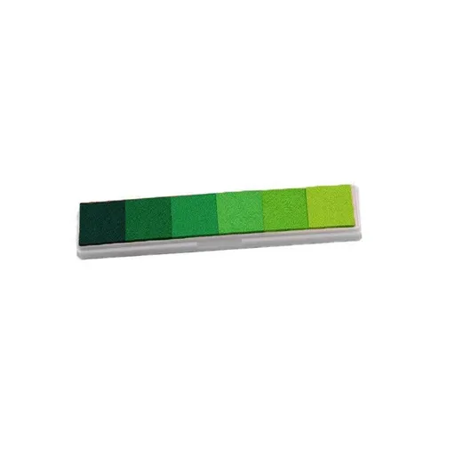 Gradient Color Ink Pad Inkpad Rubber Stamp Water Based Diy Finger Print 10 Colours - S4 Green