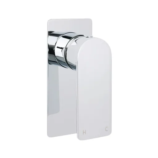 Chrome Square Lever Handle Shower Mixer Hot Cold Water Valve Watermark Standard
