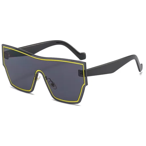 New Fashion One-piece Sunglasses Women Classic Big Frame Retro Punk Style Glasses Men's Sunscreen Eyeglasses Eyewear UV400