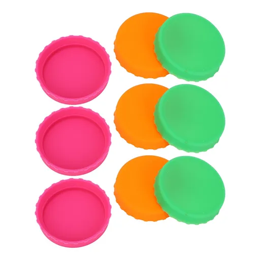 18pcs Can Lid Soft Multiple Colors Silicone Spill Proof Dust Proof Reusable Can Cover for 2.13 Inch Can