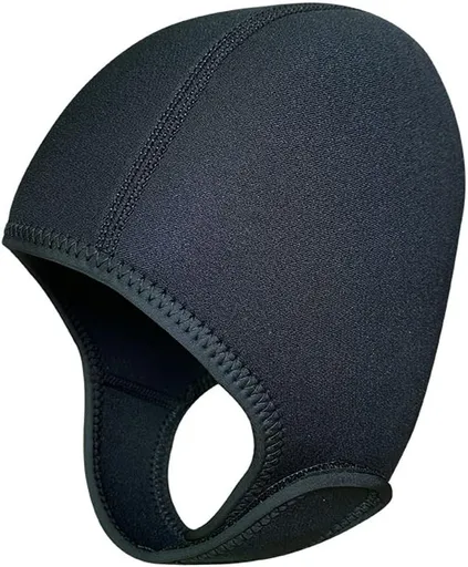2.5mm Neoprene Dive Cap Surf Cap,Diving Hat,Thermal Wetsuit Hood Cap with Chin Strap,Windproof Cap for Surfing Kayak Rafting Canoe Snorkeling Water Sports