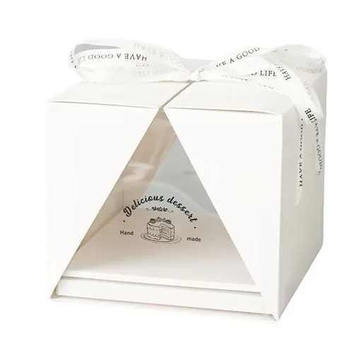 10x Clear Cake Box Set 4 6 8 Inch Durable Versatile Display Packaging Containers - 10pcs-8inch