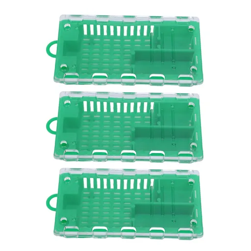 10pcs Queen Bee Cage Plastic Queen Bee Transporting Catcher Beekeeping Supplies Beekeeper Equipment Green
