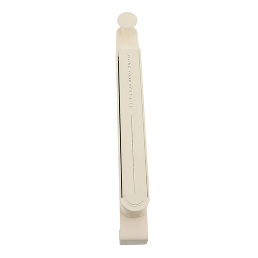 Over The Door Hanger with Retractable Rod No Drill Foldable Door Hook Hanging Drying Rack for Laundry Towel Bag Clothing Cream White