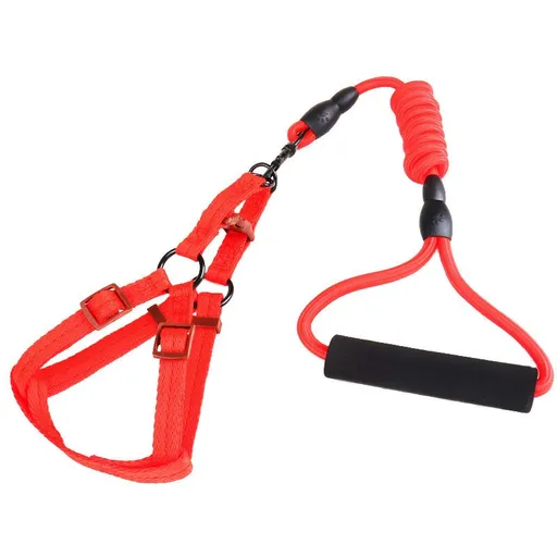 Zichen Polyester Dog Chest Strap 120cm Red 0.8cm plain round rope chest * 120cm * 1.5 chest back