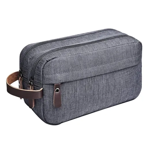 Canvas Toiletry Bag Men Travel Toiletry Bag 3.5x5.9x9.8 inch Shaving Bags Kit Travel Bathroom Bag for Men