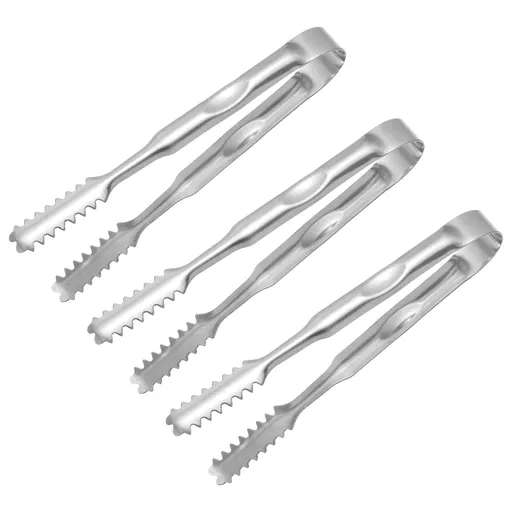 Serving Tongs, 3pcs 5 Inch - Stainless Steel Ice Tongs, Tiny Tongs for Appetizers, Sugar, Charcuterie, Dessert, Tea Parties