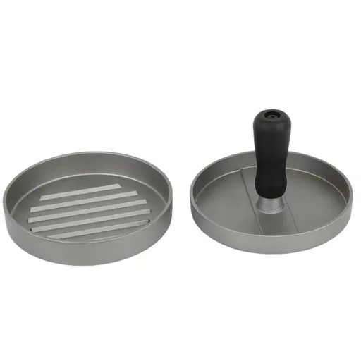 Burger Press Non-Stick Mold 11.7cm with 100 Patty Papers for Beef Chicken Fish Veggie Cheese