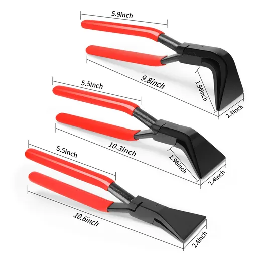3 Pieces Hand Seamers Sheet Metal Tools,45°and 90°Sheet Metal Bending Pliers Set for Flattening Metal, Metal Bender Tool with Tool