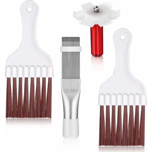 4 Pieces Air Conditioner Condenser Comb Air Conditioner Comb Ac Fin Comb Refrigerator Stainless Steel Comb, 3 Styles