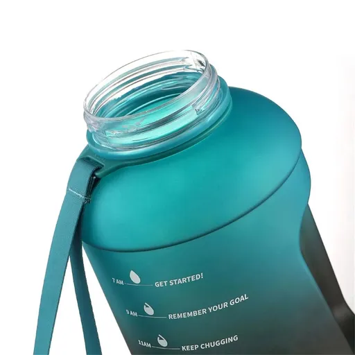 Water Bottle Jug with Straw, Large Capacity Plastic Water Bottle, BPA Free, for Gym Yoga Travel Camping Outdoor,Blue,1500ml