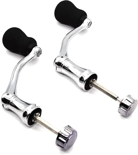 Mixed Pack Fishing Spinning Reel Handle, All-Metal, with The Grip EVA for Reels Replacement Parts,2 Pack, Large,X-Large