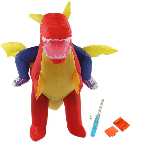 Inflatable Costume Dinosaur Riding Funny Costume Indoor Outdoor Middle Child 120-140cm