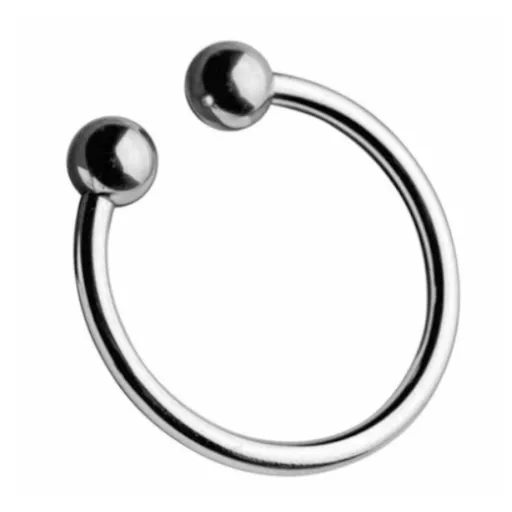 House Of Dasein Stainless Steel Metal Glans Penis Delay Training Half Circle Cock Ring Men - 40Mm