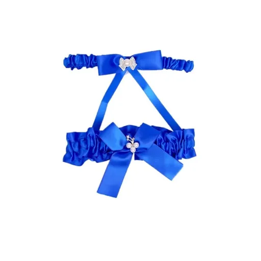 Women Wedding Bridal Legs Garter Set Wedding Garters for Bride Pearl Stretch Prom quality fabric, high elastic