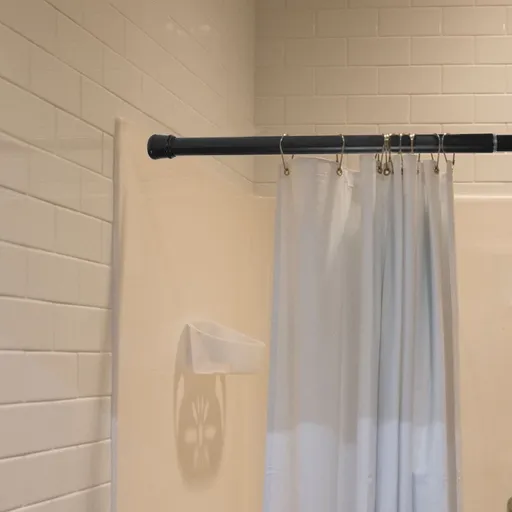 Adjustable Shower Curtain Rod for Home Use, Exterior Mount, and Easy to Install, 1 Piece