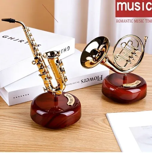 Creative Gift Ornament, YL2056/7/8 Classical Musical Instrument Music Box