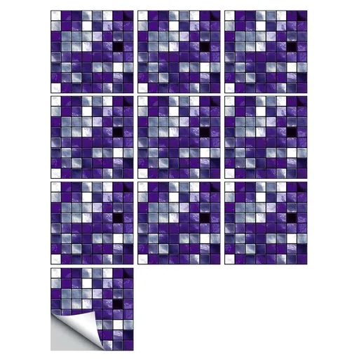 10pcs Simulated Tile Stickers Decor Adhesive Stickers Contact Paper Peel and Stick Peel and Stick Backsplash Waterproof Stickers