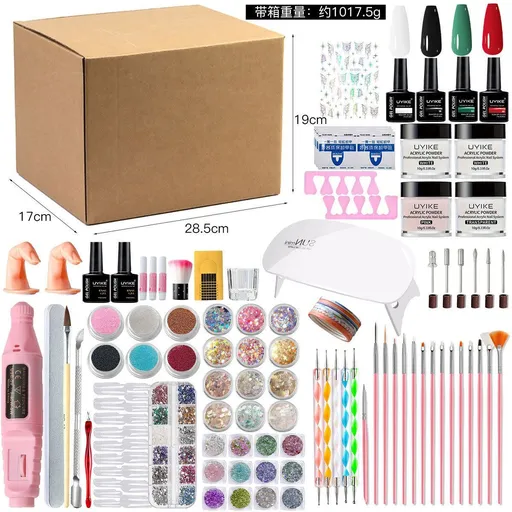 Nail Art Kit Gel Lamp Nail Grinder Nail Polishes Nail Art Tools Nail - Multi - Size Set3