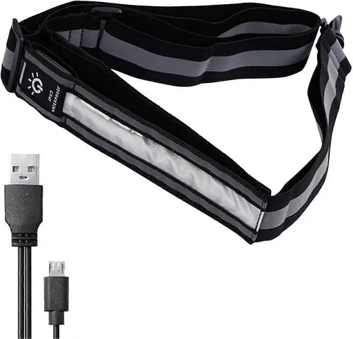 Adjustable Reflective Belt, High Visibility Gear for Running, Biking, Walking