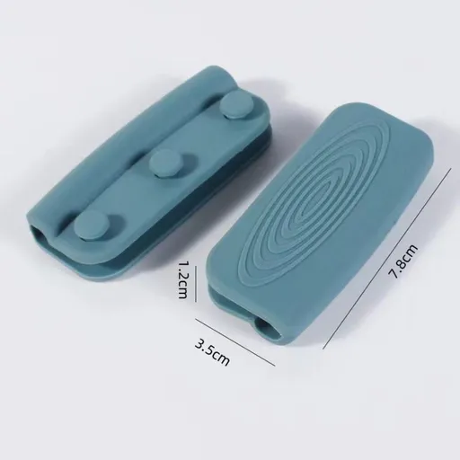 Silicone Pot Handle Cover, Heat-Resistant Pot Grip Protector for Cast Iron Pots—1 Pair—Green