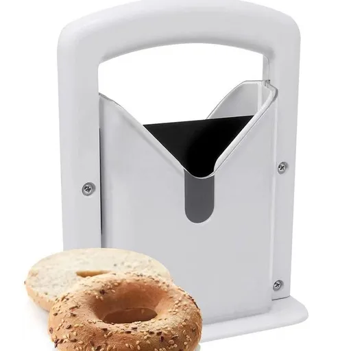 Bagel Slicer, Household Bagel Cutter, Convenient Kitchen Baking Tool—White