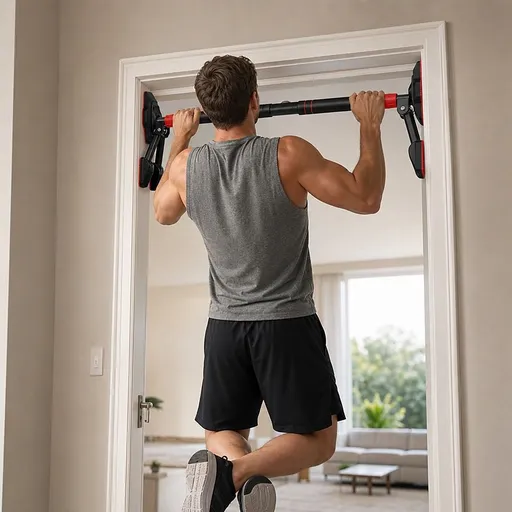 Portable Chin Up Bar Pull Up Doorway Anti-Slip Home Workout Fitness
