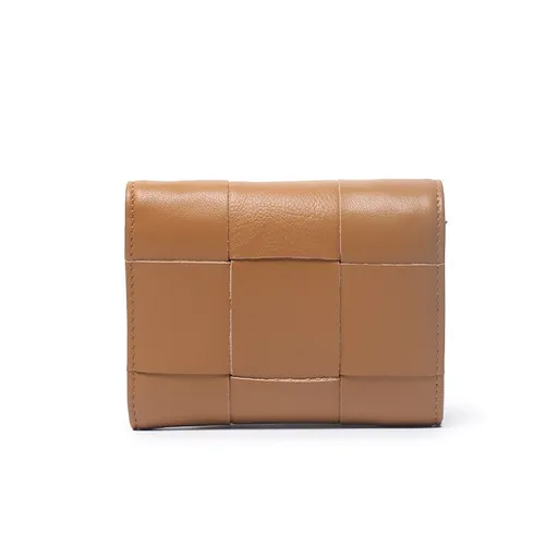 Wallet Women's Leather Wallet Slim Buckle Short Style Card Holder Simple Large Capacity Coin Purses Retro Unisex Coins Pocket
