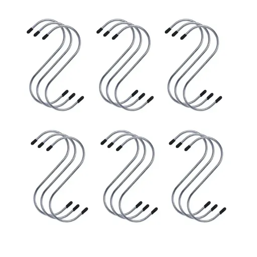 18 Pcs Multipurpose Durable Utility S Hooks for Hanging