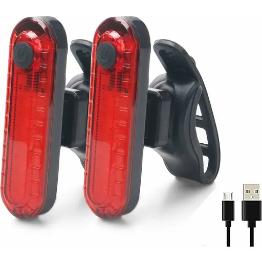 Bike Tail Lights - 2 Pack Bicycle Rear Lights, Usb Rechargeable Cob LED Waterproof Bike Rear Light, 4 Lighting Modes