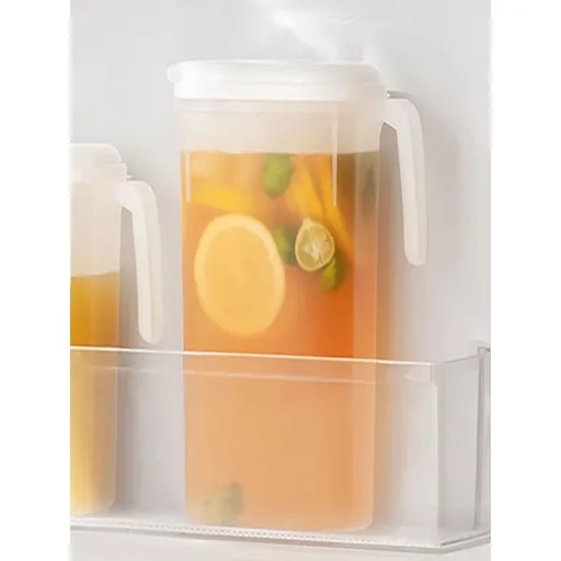 Plastic Water Pitcher With Lid, Eco-Friendly Mix Drinks Water Jug For Hot/Cold Lemonade Juice Beverage Jar Ice Tea Kettle