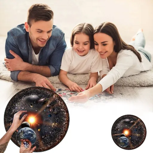 Galaxies Puzzle 1000 Pieces Space Themed Jigsaw Puzzle for Relaxation and Brain Teaser Home Decor Wall Art 67.6cm/26.6in x 67.6cm/26.6in