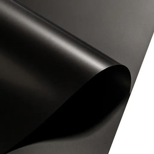 20PCS Plastic Waterproof Flower Gift Wrapping Paper Florist Bouquet Packaging - Black+Black