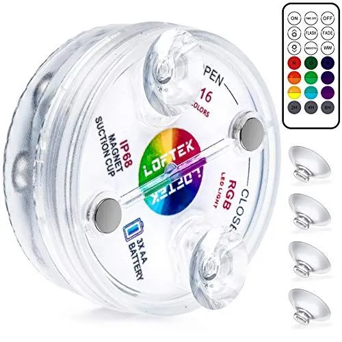 Color Changing Underwater Pool Lights with Remote, Waterproof Swimming Pool Lights for Bathtub, Shower,Hot Tub, Spa, Party