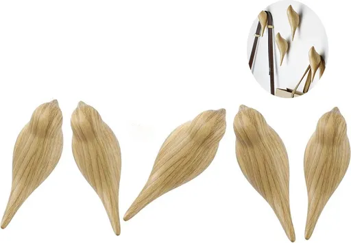 Resin Bird Coat Hooks for Clothes Hats and Towels, Decorative Wall Mount