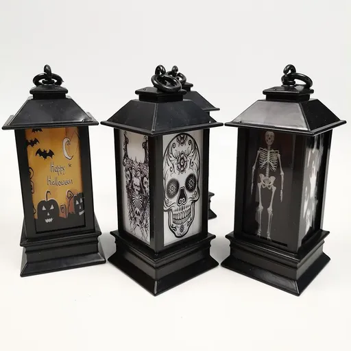 Halloween Decoration Night Lights Atmosphere Lights Good-Looking Indoor Outdoor Party Porch Decoration Lights Perfect Props （4pcs）