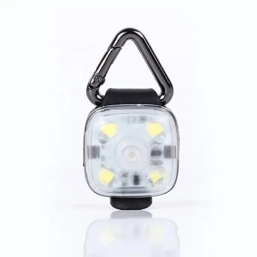 Rechargeable LED Night Safety Light for Dogs - Clip-On Glowing Pendant with IPX4 Waterproof, 3 Light Modes, and Long Battery Life for Evening Walks, Jogging, and Outdoor Adventures (White)