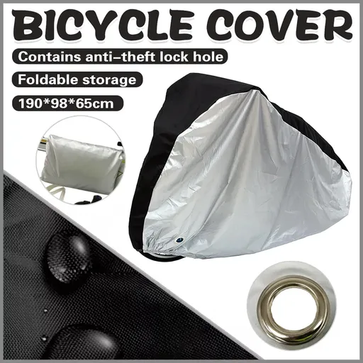 Large Bikes Cover Outdoor Rain Sun Protector for Bicycle Dustproof Waterproof