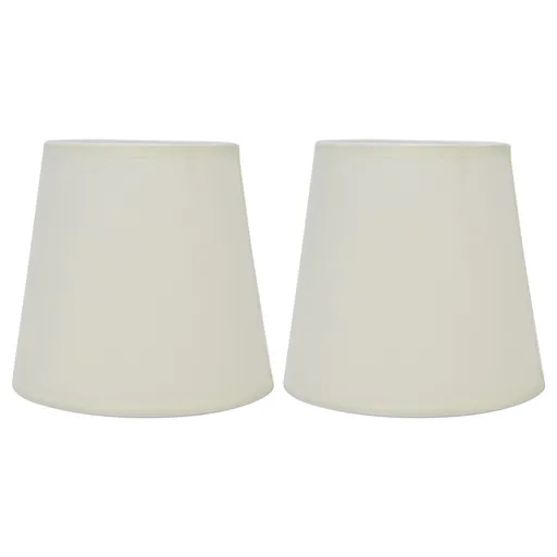 2Pcs Indoor Lamp Shade European Style Fabric Lampshade for E14 Chandelier Table Lamp Floor LampPX17 Beige