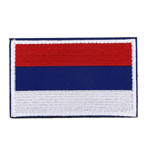 European Country Flags Patch World National Hook and Loop Badge Embroidered Patch Accessory Russia