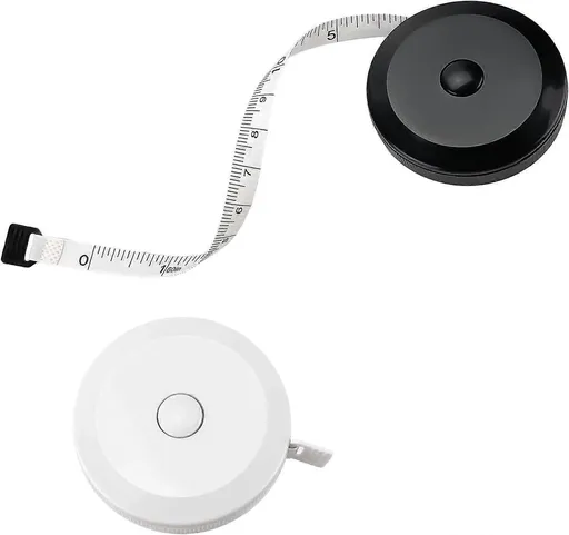 2pcs Fabric Tape Measure Retractable Body Measuring Tape Soft Sewing Tool