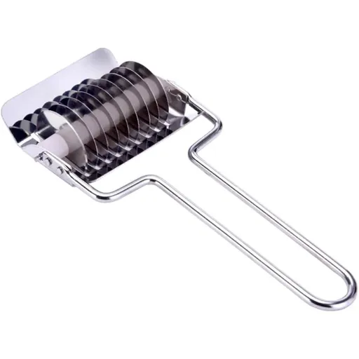 Manual Stainless Steel Pasta Cutter with 9 Rollers, Rust-Free 430 Steel for Homemade Noodles
