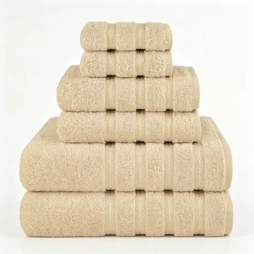 Light Brown 34x34cm Pure Cotton Towel | Christmas Gentle Household Gift | Soft Square Facial Towel For Bathroom