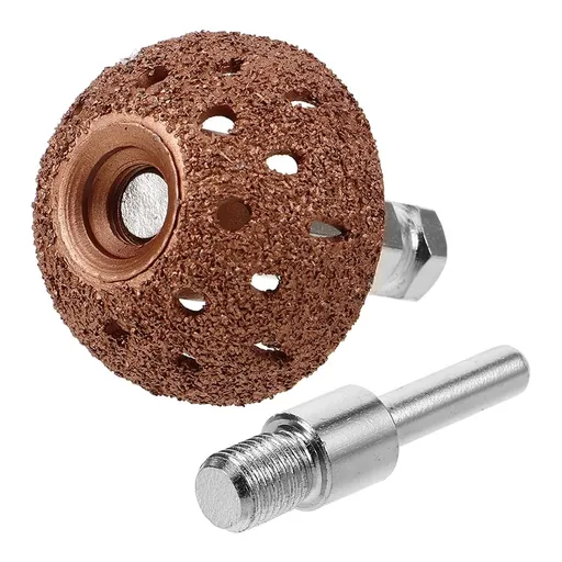 1 Pair Tungsten Steel Alloy Bowl Shaped Tire Buffing Wheel for Repair Tool 2.2x1.6x1.6in