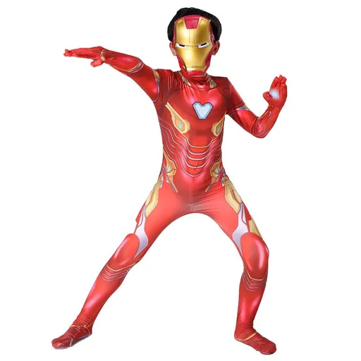 Spiderman Cosplay Costume Milk Silk One Piece Suit Blood Edge Armor + Mask 170