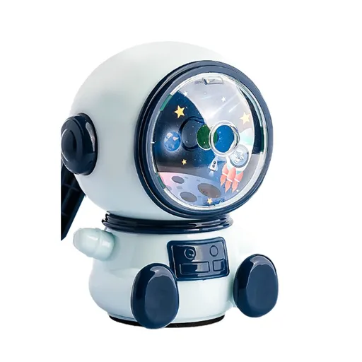 1pc Astronaut Cartoon Pencil Sharpener Students Pencil Sharpener Hand Crank Manual Sharpener Cartoon Pencil Cutter (Blue)
