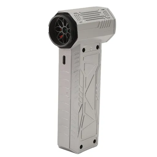Electric Air Duster 150000RPM High Speed Rechargeable Portable Brushless Motor Handheld Turbine Jet Fan for Computer Car Home Silver