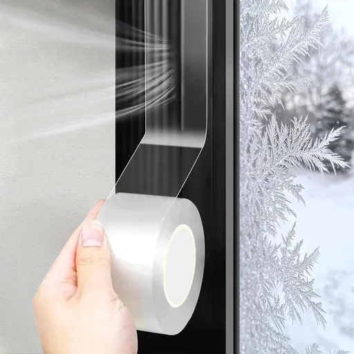 Self-adhesive sealing tape x, Door and window sealing tape, Weatherproof sealing tape, Sealing strip, 5 cm, 10 m, Transparent